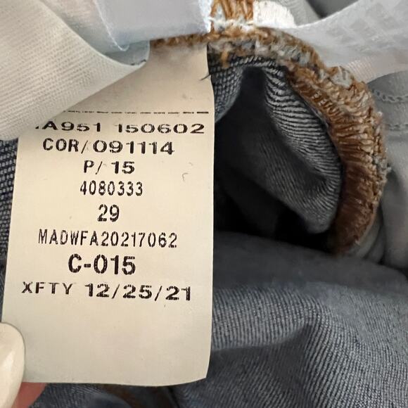 Madewell Paperbag Straight Leg Jeans Size 29 - Picture 10 of 10